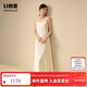 LIME朗姿集團萊茵福萊爾法式優(yōu)雅吊帶連衣裙香檳米色25夏新 香檳米色 L