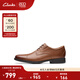 Clarks其樂(lè )男鞋男士皮鞋惠登系列英倫雕花正裝商務(wù)德比鞋皮鞋男 深棕褐色 261529138 43