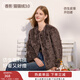 香影咖色毛毛外套女短款2025冬季新款高級感圓領(lǐng)皮毛一體環(huán)保皮草 咖色 S 155/80A/85-95斤