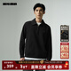 利郎衛衣男翻領(lǐng)休閑時(shí)尚長(cháng)袖T恤寬松版秋季2025新款闊版衛衣 黑（G5QTX8222H） M 165/84A