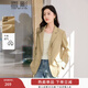 香影休閑黃色小西裝外套女2026春季新款韓版寬松職場(chǎng)顯瘦正肩西服 黃色 S