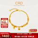 CRD克徠帝黃金手鏈招財納福足金999手鏈鈴鐺葫蘆5G送女友節日禮物 招財足金手鏈 HN00584 17.5g