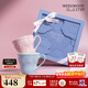 Wedgwood【新年禮物】歡愉假日藍+粉玫瑰花禮盒馬克對杯咖啡杯情侶水杯 歡愉假日藍+粉馬克對杯玫瑰禮盒