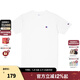 Champion冠軍棉T恤男夏季美式復古運動(dòng)情侶圓領(lǐng)簡(jiǎn)約多巴胺穿搭短袖上衣女 白色 S