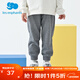麗嬰房麗嬰房?jì)和澴忧锒钅型樋椥l褲休閑長(cháng)褲運動(dòng)褲寬松 淺麻灰 90 CM/2歲