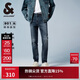 杰克·瓊斯（JACK&JONES） 冬季LOGO皮標彈力時(shí)尚潮流修身舒適百搭水洗牛仔褲男裝225432120
