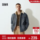 森馬（Semir）牛仔外套男冬棉服25街頭復古做舊仿羊羔毛翻領(lǐng)夾克潮109725108110