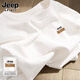 JEEP SPIRIT吉普純棉短袖T恤男士夏季休閑百搭圓領(lǐng)體恤男士上衣 白色 XL