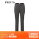 PORTS寶姿秋冬新品女裝中腳口長(cháng)褲LM9N014NFE010 黑色格子 S (4)