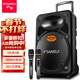 山水（SANSUI）A15-66 15吋廣場(chǎng)舞音響 大功率戶(hù)外音響移動(dòng)便攜式藍牙拉桿音響 卡拉ok一體機吉他舞臺演出K歌音箱 旗艦版（拉桿音箱+2個(gè)話(huà)筒）
