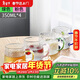 唯銘諾（WEIMINGNUO）錘紋玻璃杯家用泡茶杯耐熱加厚喝水杯帶把啤酒杯子套裝 四色350ML