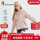 暇步士（Hush Puppies）童裝女童三防風(fēng)衣25秋大童戶(hù)外服兒童連帽外套 玫瑰粉   160   