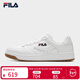 斐樂(lè )（FILA）楊冪同款女鞋FX-100 摩登板鞋2025冬季新款時(shí)尚休閑鞋運動(dòng)鞋 杰出白-BW 37.5