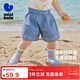 迷你巴拉女童短褲夏季寶寶莫代爾柔軟牛仔輕薄透氣褲子