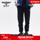 BOY LONDON春季長(cháng)褲男女同款黑色印花束腳透氣運動(dòng)休閑褲N15903 黑色 M