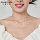 天使之淚淡水珍珠項鏈滿(mǎn)天星S925銀加長(cháng)雙層疊戴氛圍感生日禮物送女友閨蜜
