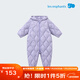 麗嬰房（Les enphants）新生兒衣服嬰幼兒連身衣寶寶羽絨連身衣嬰兒羽絨連體衣 活力紫 90cm /2歲