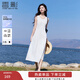 香影【防曬】白色背心無(wú)袖連衣裙女裝2025夏季新款內搭長(cháng)裙小白裙 白色（防曬款） S
