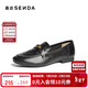 森達樂(lè )福鞋女2025新款小皮鞋真皮軟底通勤平底單鞋ZTF14AA5 黑色 37 