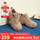 駱駝（CAMEL）工裝靴女休閑拼接厚底高幫鞋登山鞋馬丁靴 L24W283645 卡其 38 