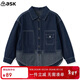 ASK JUNIOR童裝兒童親子外套男女童中大童春裝牛仔夾克跑步運動(dòng)風(fēng)外套  150