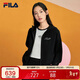 FILA 斐樂(lè )官方短款外套女2025秋冬時(shí)尚刺繡開(kāi)衫衛衣夾克上衣