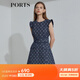 PORTS寶姿 春夏新品無(wú)袖印花連衣裙SL8D045KFD066 黎霧藍 M 6