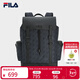 FILA 斐樂(lè )官方男士背包2026春新款時(shí)尚休閑翻蓋背包電腦包雙肩包 正黑色-BK XS