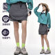 APVCX運動(dòng)半身裙褲春夏季高彈運動(dòng)褲裙速干運動(dòng)短裙山系裙褲 裙褲-深灰色 XL 130-140斤