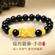 老鳳祥貔貅黃金手鏈男款足金轉運珠手串男生日情人節禮物送男友老公爸爸 瑞獸貔貅足金手串+證書(shū)禮盒