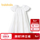 巴拉巴拉女童裙子兒童連衣裙2025新款夏裝中大童純棉甜美A字塔裙 本白10101 170