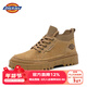 Dickies馬丁靴男靴2025冬季鞋子男款百搭加絨靴子男低幫工裝靴增高男鞋 淺棕 41 【偏大一碼，適合運動(dòng)鞋42】