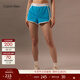 Calvin Klein內衣【摩登引力帶】女士本命年ck家居外穿睡褲辣妹運動(dòng)短褲 CK3-清新藍 S