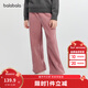 巴拉巴拉balaOne童裝女童加絨直筒兒童褲子2025冬裝新款保暖時(shí)尚 粉紅60019 170 成人可穿