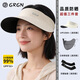 GRGN防曬帽女防曬面罩遮陽(yáng)帽太陽(yáng)帽空頂帽夏季防紫外線(xiàn)冰袖手套帽子女