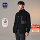 HLA海瀾之家大衣男冬季保暖商務(wù)紳士雙面呢廓形外套男