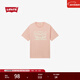 Levi's李維斯25年新款男士雙馬印花潮流休閑針織圓領(lǐng)短袖T恤 粉色 004IU-0003 L
