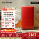 小吉（MINIJ）冰箱小型家用單門(mén)冰箱121升一級能效客廳宿舍辦公室圣誕禮物復古迷你小冰箱Pro 121L|一級能效|熱力紅