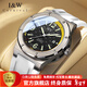 愛(ài)沃馳瑞士品牌IW進(jìn)口機芯手表男全自動(dòng)機械表大黃蜂夜光男士手表送男友 【進(jìn)口機芯】618黑面白帶