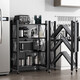 安爾雅置物架廚房落地免安裝微波收納爐架子鐵藝貨架儲物架 4層全網(wǎng)款