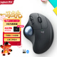 羅技（Logitech）ERGO M575無(wú)線(xiàn)藍牙鼠標 人體工學(xué)軌跡球辦公 筆記本電腦家用鼠標 商用版 石墨黑