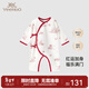 英氏（YEEHOO）【商場(chǎng)同款】新生兒連體衣嬰兒衣服純棉爬服嬰兒滿(mǎn)月衣服周歲禮服 【100%棉】馥郁秘境和哈款 52cm