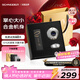 Schneider法國品牌小飛碟剃須刀電動(dòng)迷你便攜刮胡刀情人節禮物男實(shí)用送男友老公男生高級限定禮盒年貨禮物
