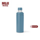 MUJI不銹鋼 可裝碳酸飲料 保冷水杯 保溫杯子大容量 藍色 700ml