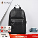 暇步士（Hush Puppies）男士雙肩包大容量電腦包14英寸休閑旅行包男學(xué)生書(shū)包鉚釘元素背包 黑色HA-2111028W-5720