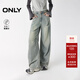 ONLYONLY2025秋季新款時(shí)髦3D立體燈籠褲長(cháng)褲闊腿褲牛仔褲女|125332058 J33復古350牛仔洗水 2XL XXL標準褲長(cháng)