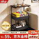 小魔置物架落地小推車(chē)零食架可移動(dòng)沙發(fā)邊幾廚房臥室收納架儲物層架