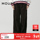 moussy 新品燈芯絨軟糯闊腿休閑褲女028GAZ30-6300 060棕色 S