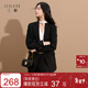 三彩2025秋季新款休閑西裝外套收腰西服雙排扣通勤Z