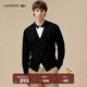 LACOSTE法國鱷魚(yú)男裝時(shí)尚簡(jiǎn)約v領(lǐng)羊毛針織開(kāi)衫毛衣|AH5665 031/黑色 L 5/180